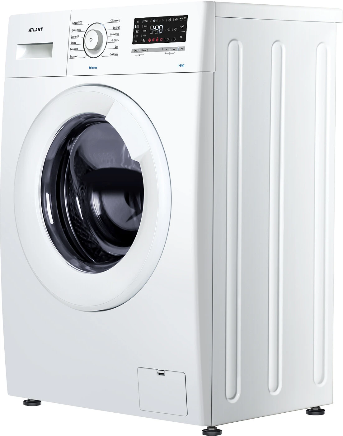 0447003514255822.jpg Узкая стиральная машина Атлант СМА 60У1218-T-00 автоматическая, загрузка до 6 кг, отжим 1200 об/мин, инверторный двигатель, класс A+++, 12 программ — изображение 8
