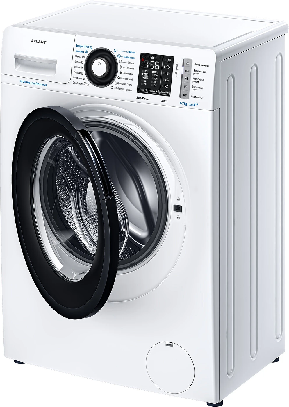 382218270268534.jpg Узкая стиральная машина Атлант СМА 70У1213-02 автоматическая, загрузка до 7 кг, отжим 1200 об/мин, класс A++, 16 программ — изображение 2