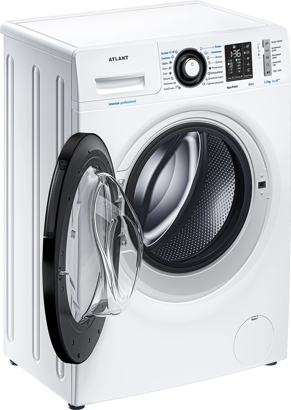 9024832938848791.jpg Узкая стиральная машина Атлант СМА 70У1213-02 автоматическая, загрузка до 7 кг, отжим 1200 об/мин, класс A++, 16 программ — изображение 4